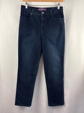 Women’s Gloria Vanderbilt Size 10 Dark Blue Straight Leg Jeans